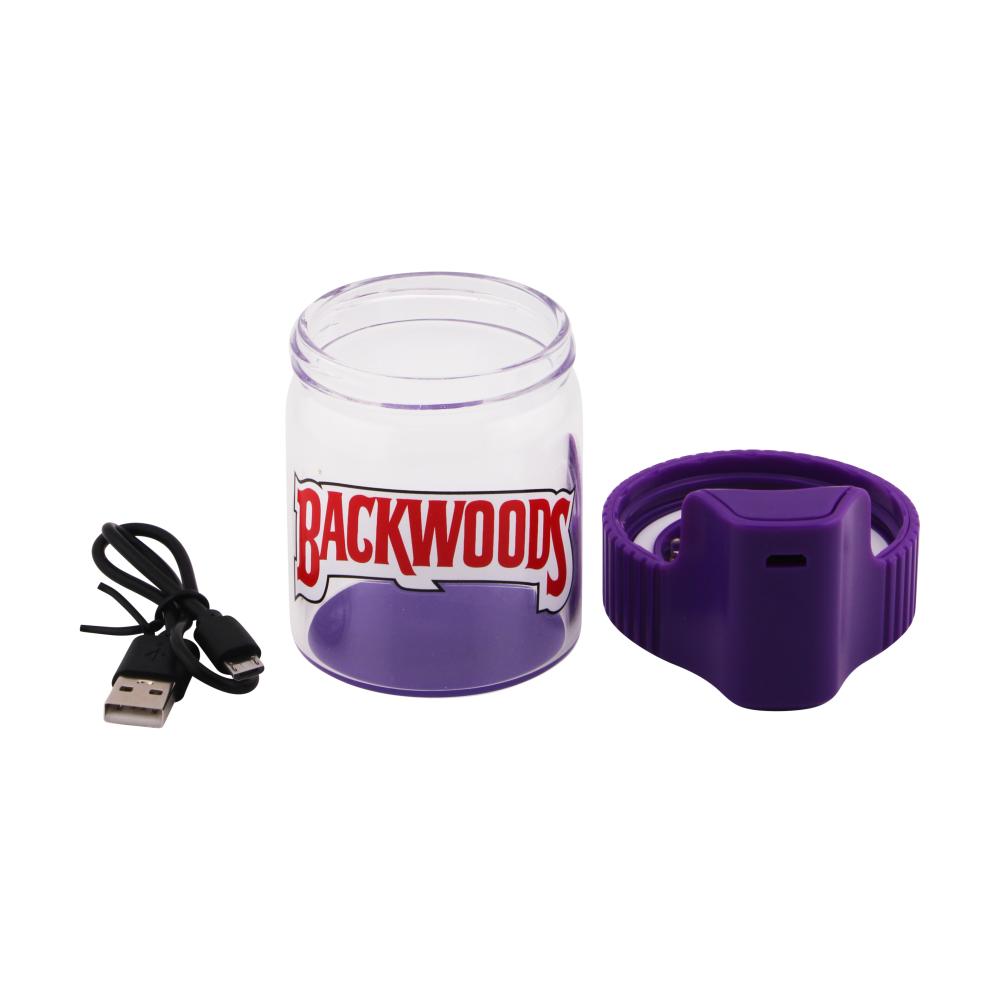 Backwoods Glass Smell Proof Jar With Light-Purple