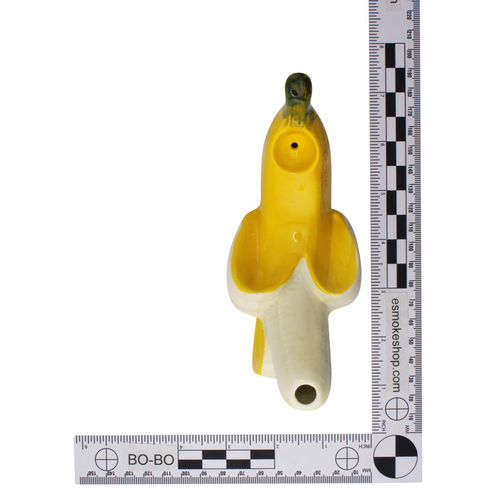 Banana Glass Hand Pipe-Yellow