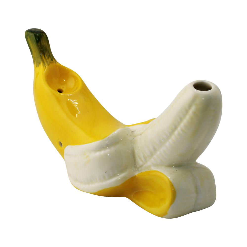 Banana Glass Hand Pipe-Yellow