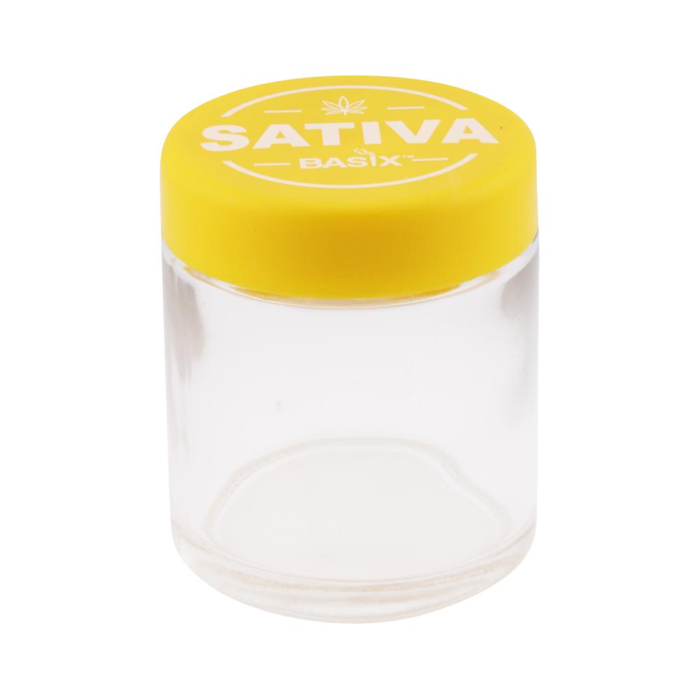 Basix Smell Proof Jar-Yellow