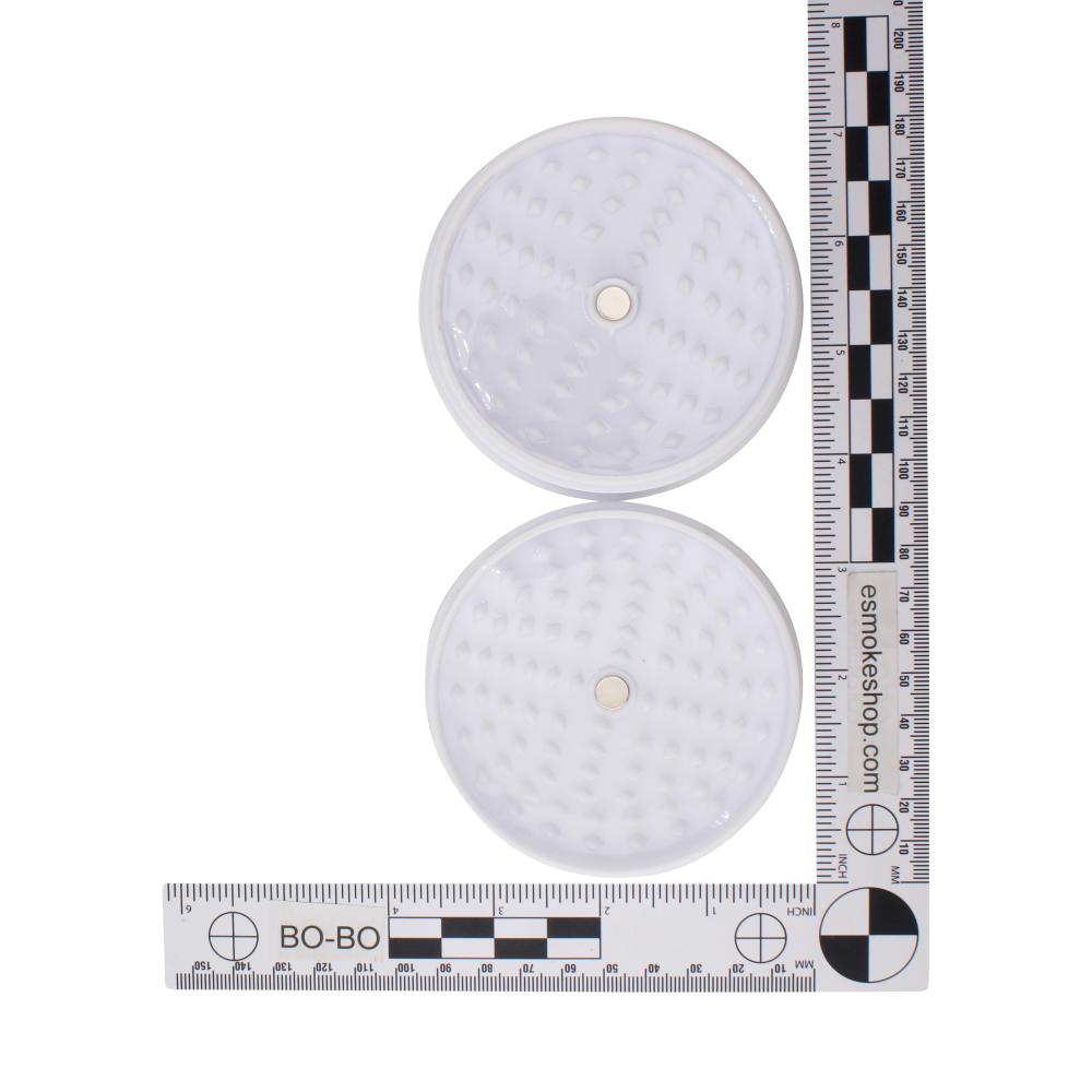 Beamer Acrylic Big Plastic Grinder-3 Piece-White