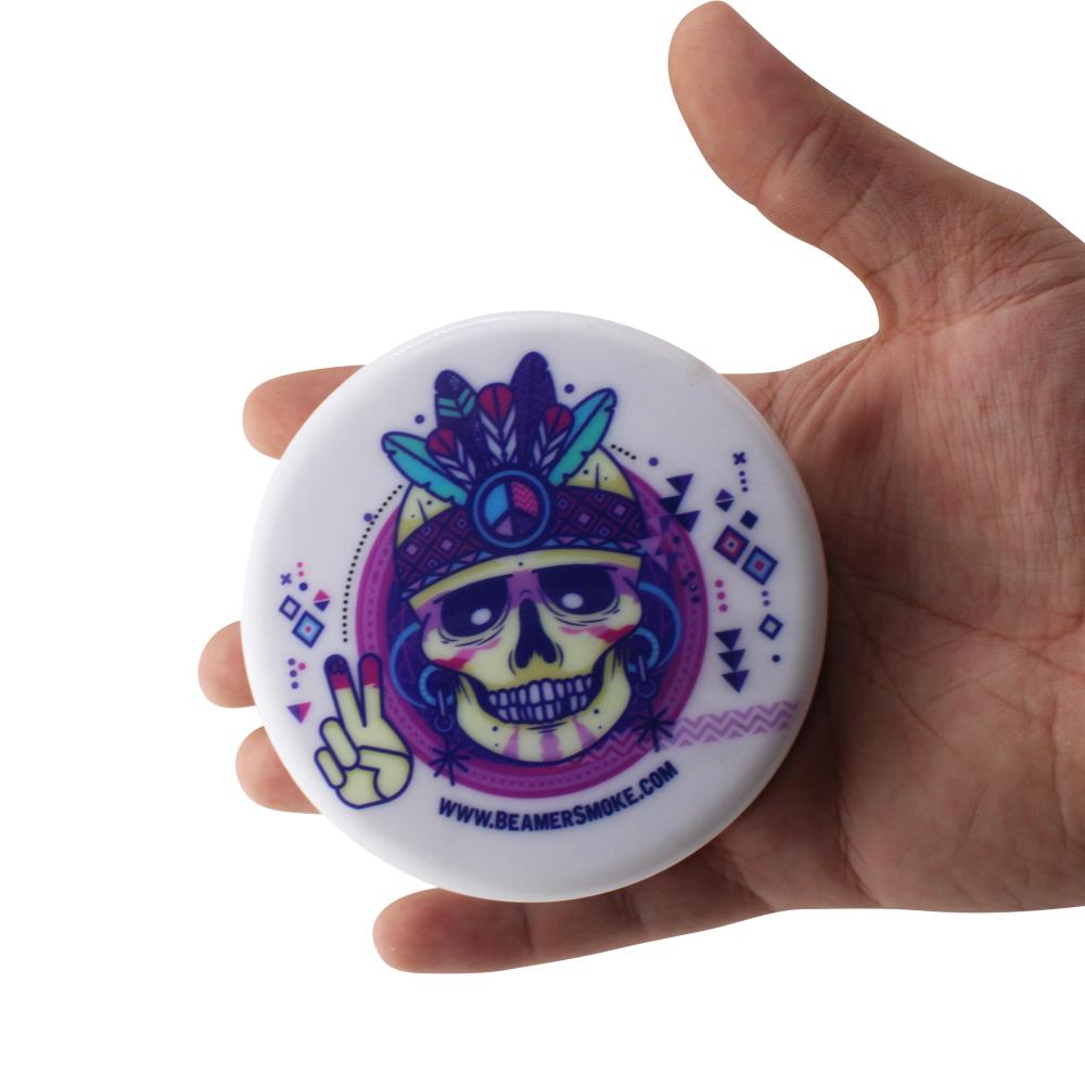 Beamer Acrylic Big Plastic Grinder-3 Piece-White