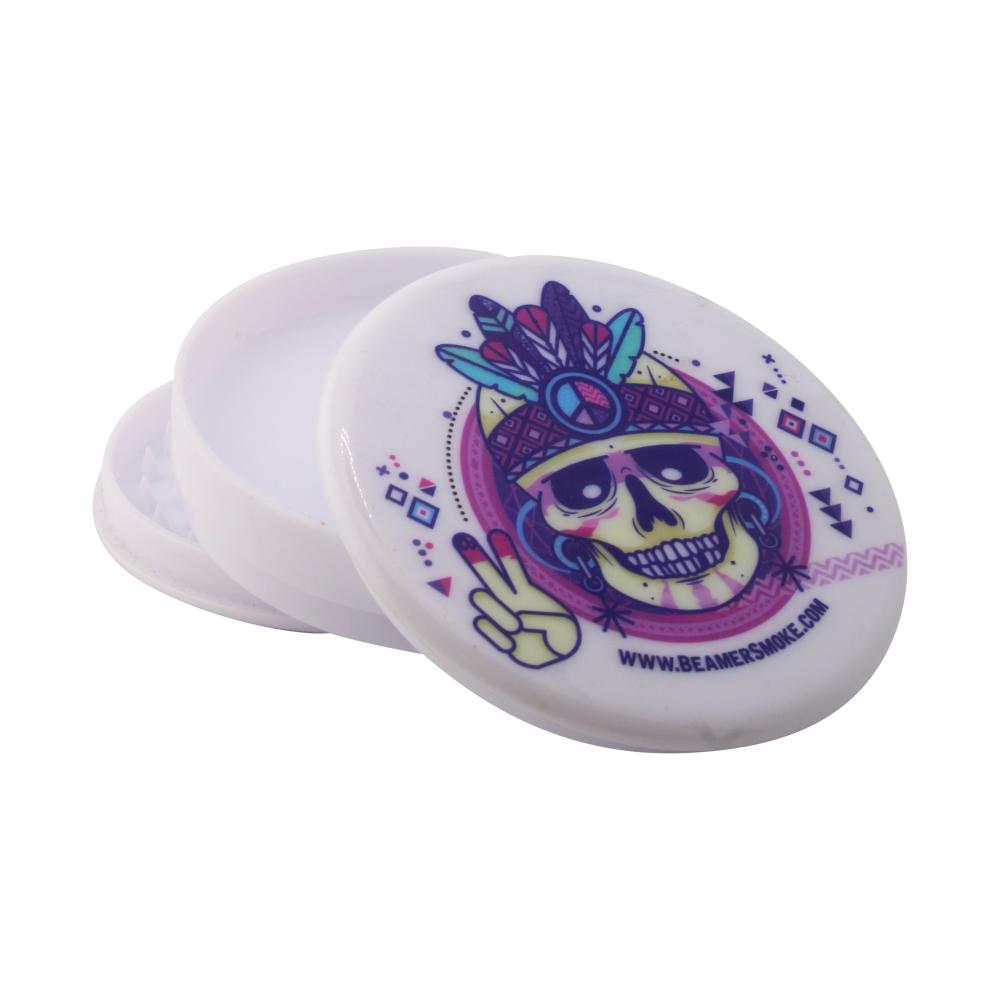 Beamer Acrylic Big Plastic Grinder-3 Piece-White