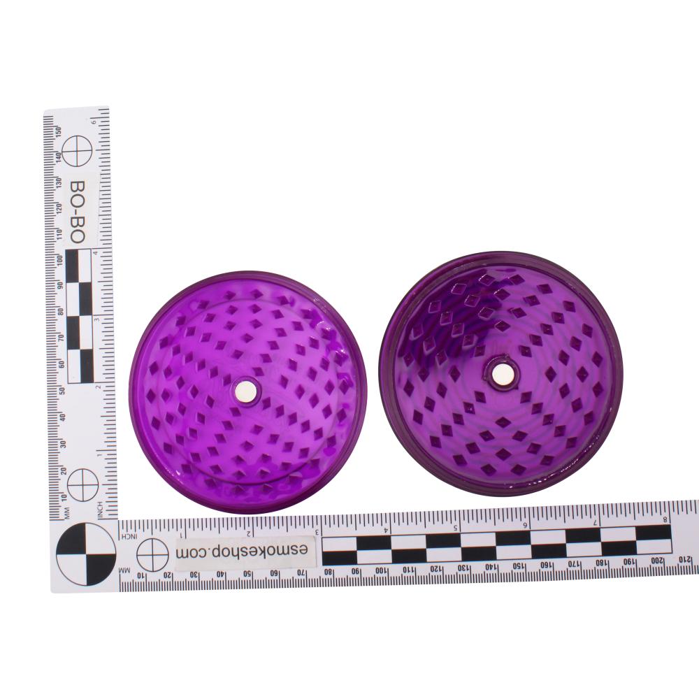 Beamer Acrylic Lines Big Plastic Grinder-3 Piece-Purple