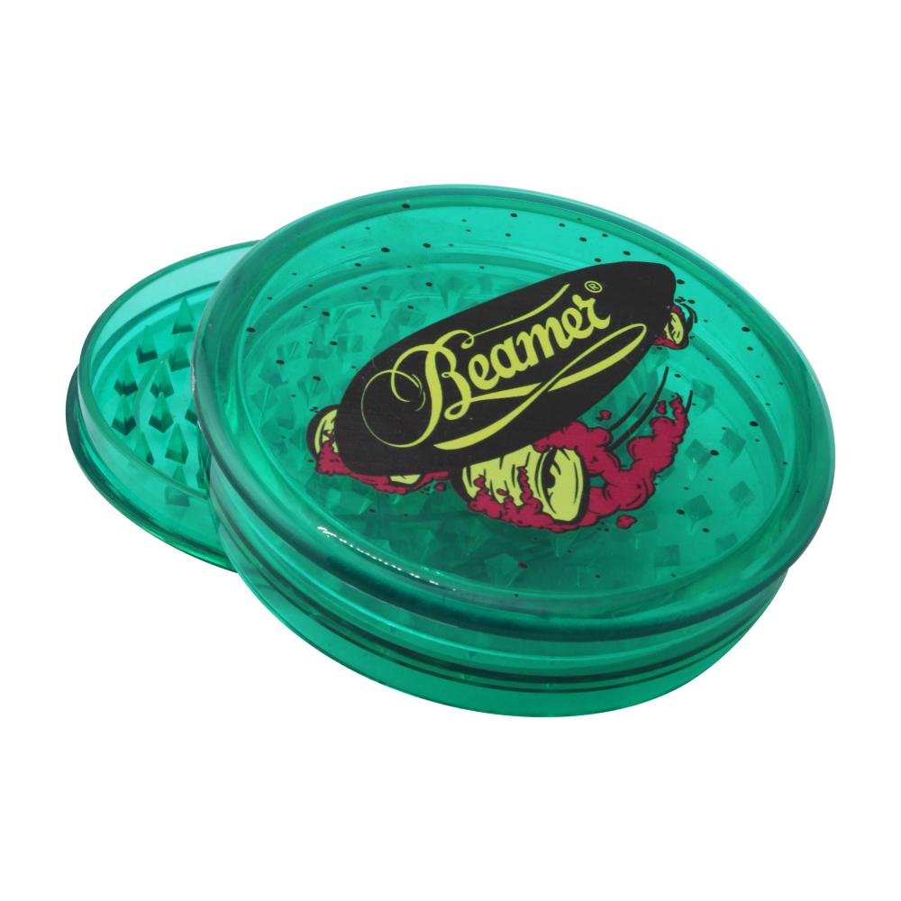 Beamer Crayfish Design Big Plastic Grinder-3 Piece-Green