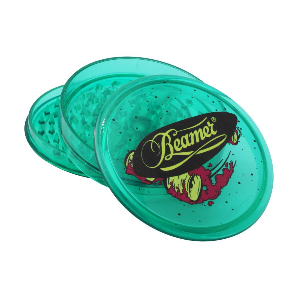 Beamer Crayfish Design Big Plastic Grinder-3 Piece-Green