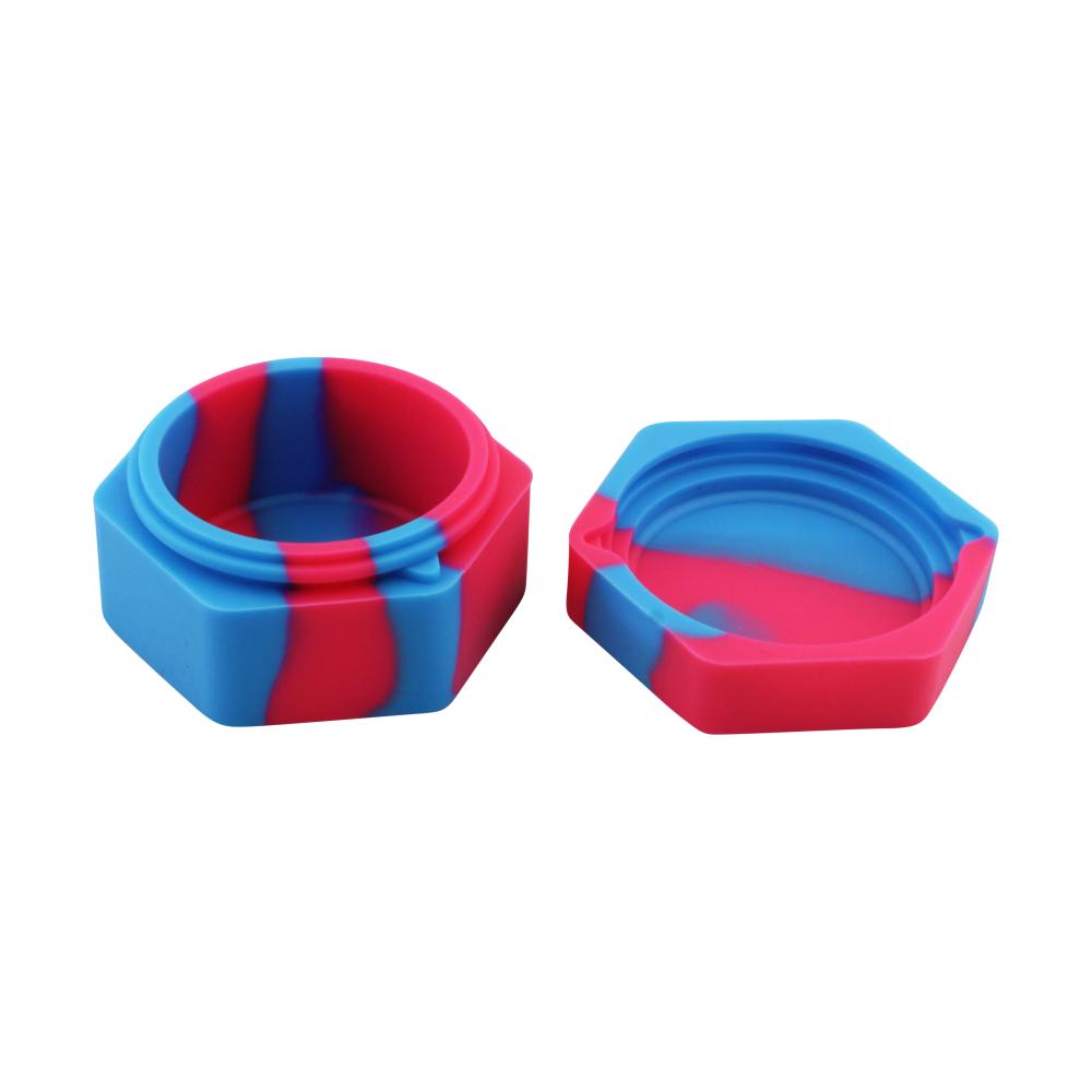 Bee Medium Silicone Container-2 Piece-Pink and Blue