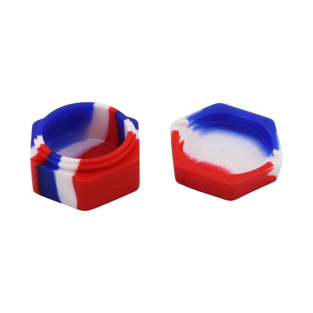 Bee Medium Silicone Container-2 Piece-Red Mix