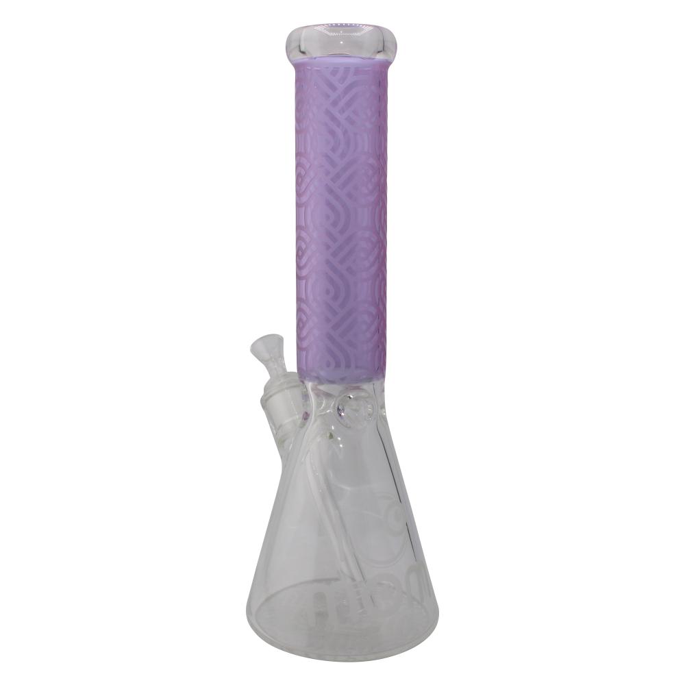Big MOM Purple Frosted Beaker Water Pipe-Purple