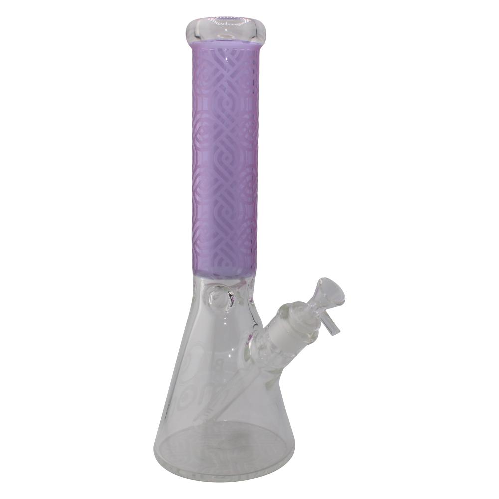 Big MOM Purple Frosted Beaker Water Pipe-Purple