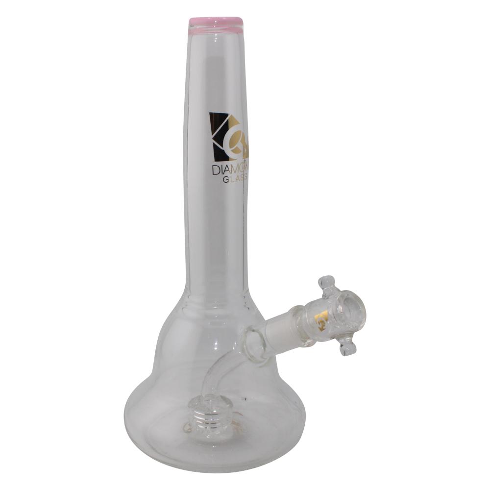 Bloom Diamond Gold Glass Water Pipe
