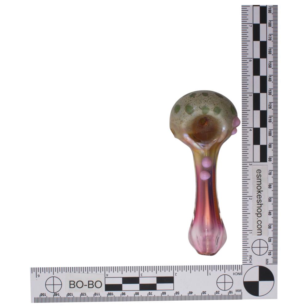 Blush Aura Glass Hand Pipe-Pink