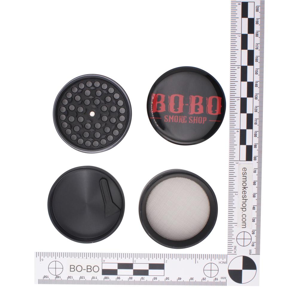 BO-BO Metal Grinder-4 Piece-Black