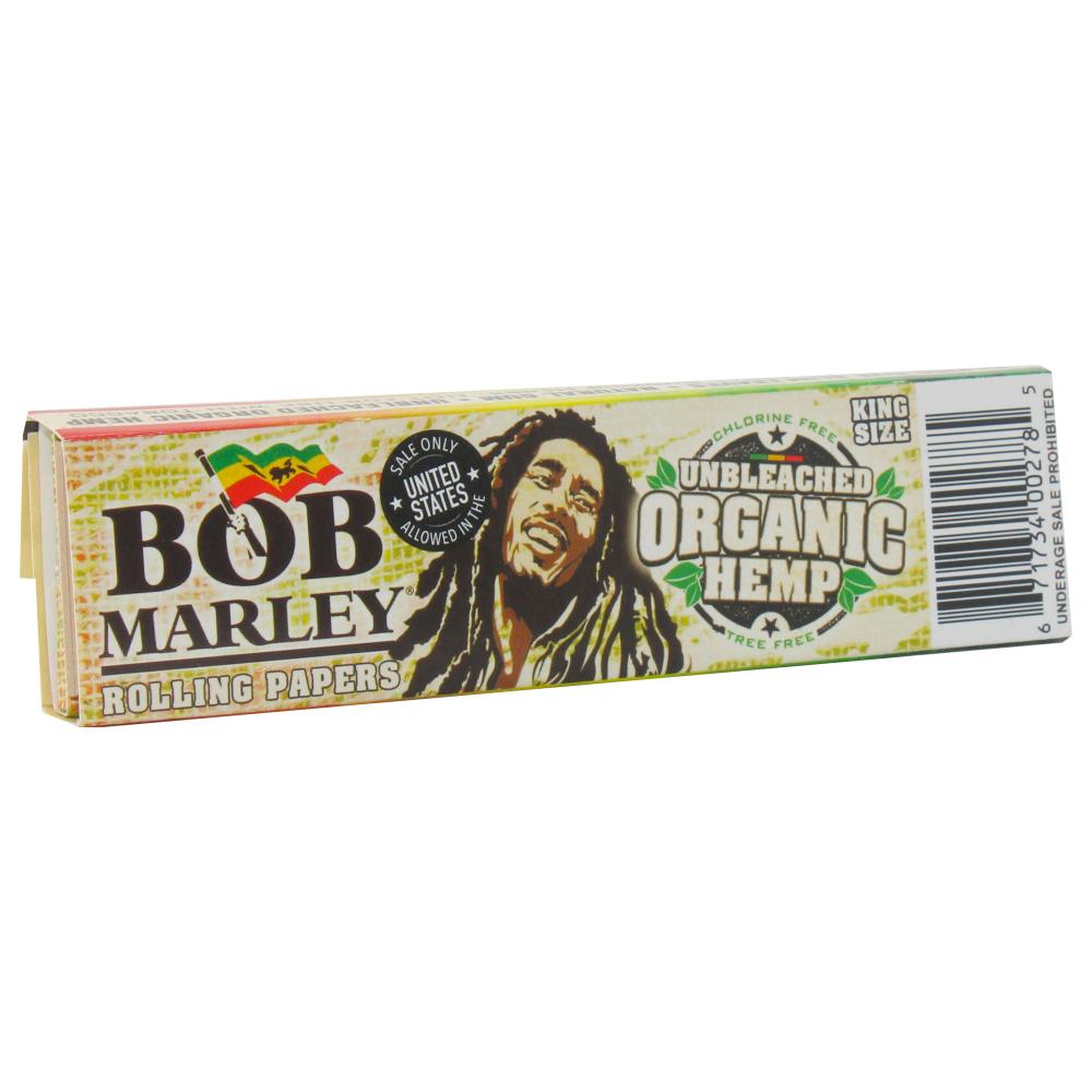 Bob Marley Organic Hemp King Size Rolling Papers + Tips
