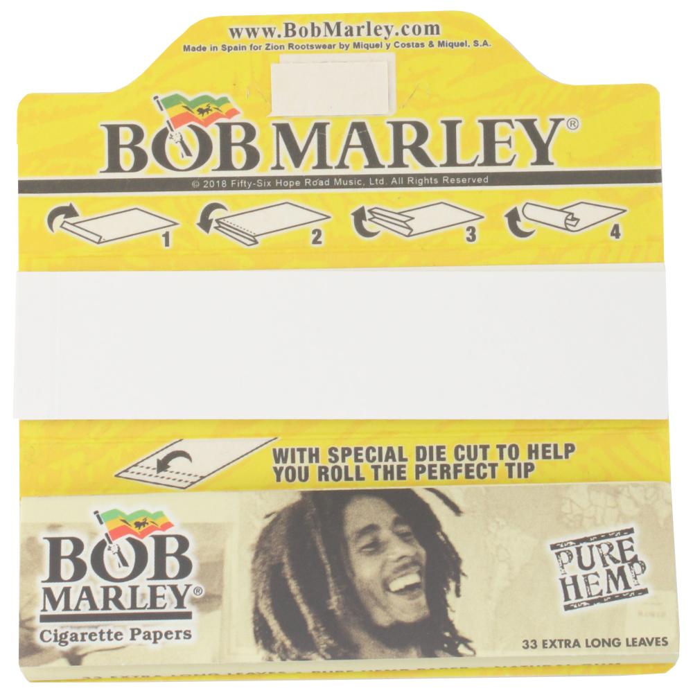 Bob Marley Pure Hemp King Size Rolling Papers + Tips