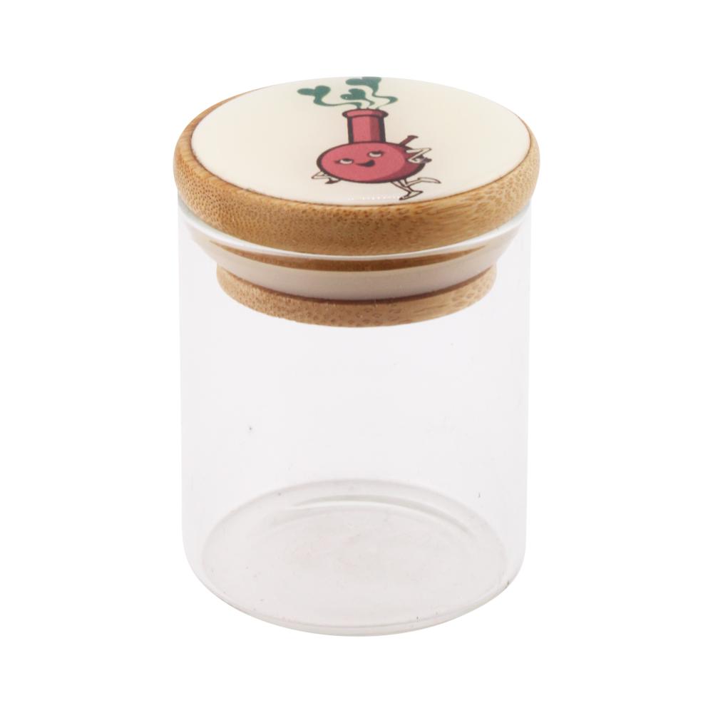 Boom Print Design Glass Smell Proof Jar