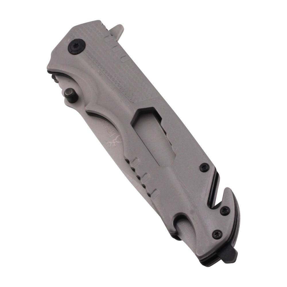 Browning N33 Folding Metal Pocket Knife-Silver