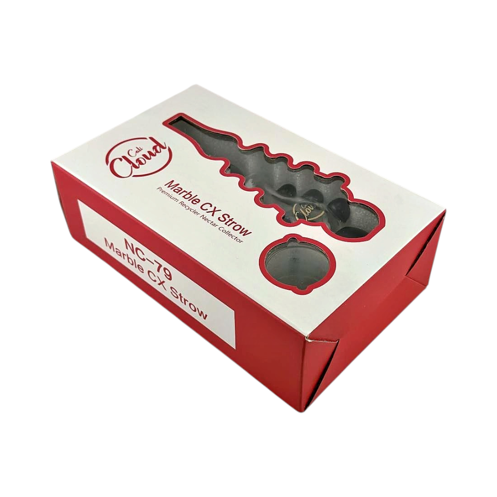 Cali Cloud Marble CX Strow Nectar Collector-Black