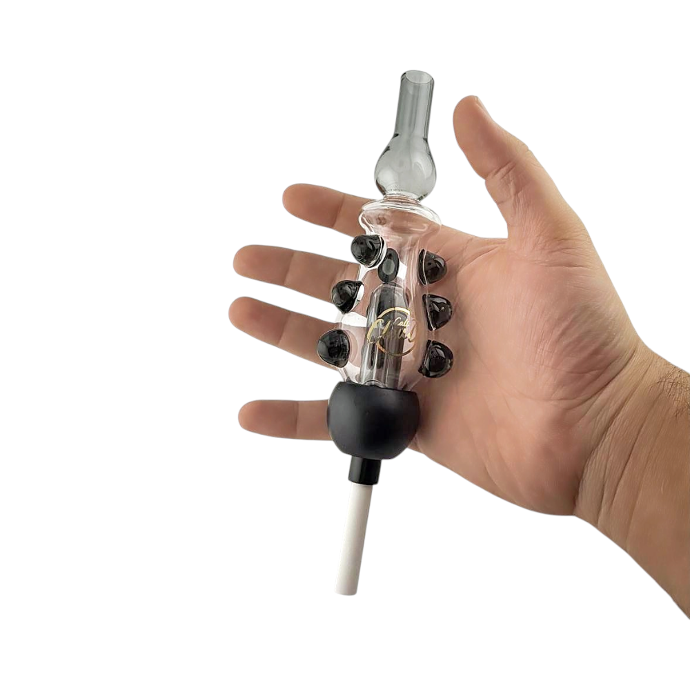 Cali Cloud Marble CX Strow Nectar Collector-Black