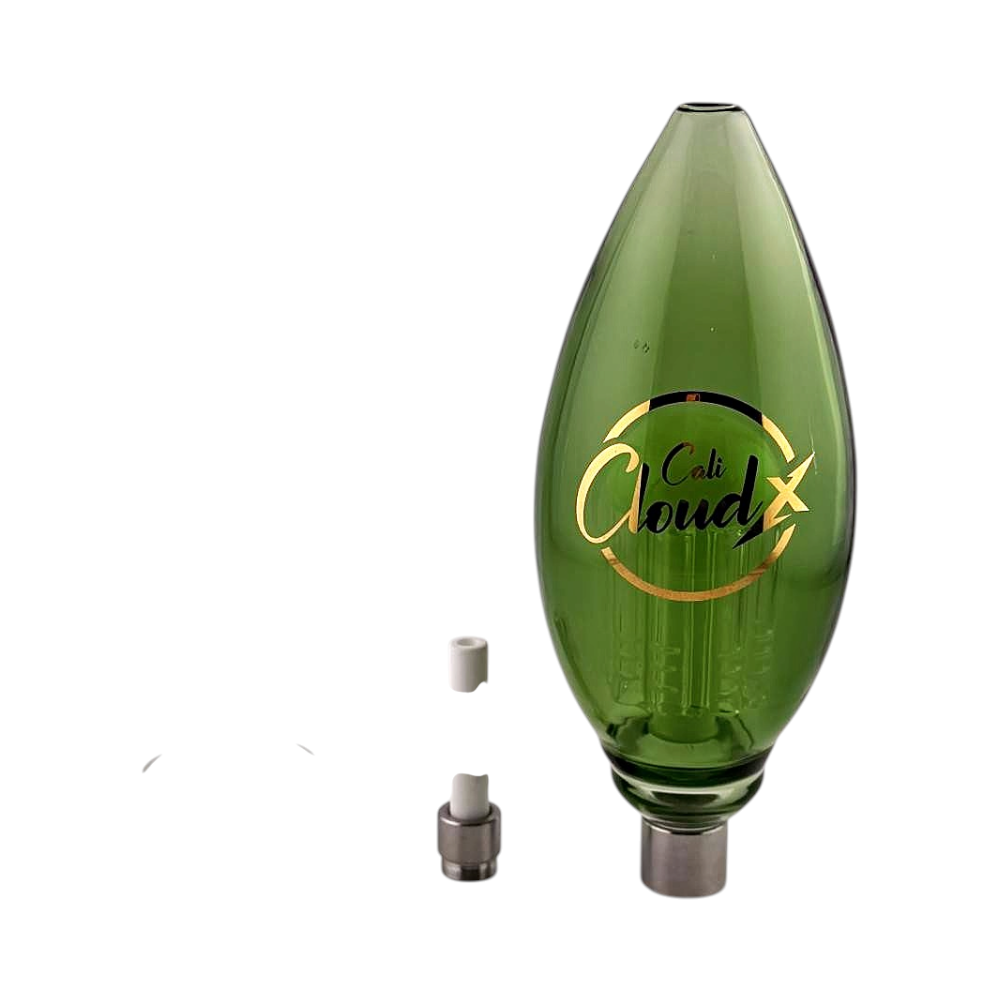 Cali Cloud Tide X Color Tube Oval Tree Straw Set Nectar Collector-Green