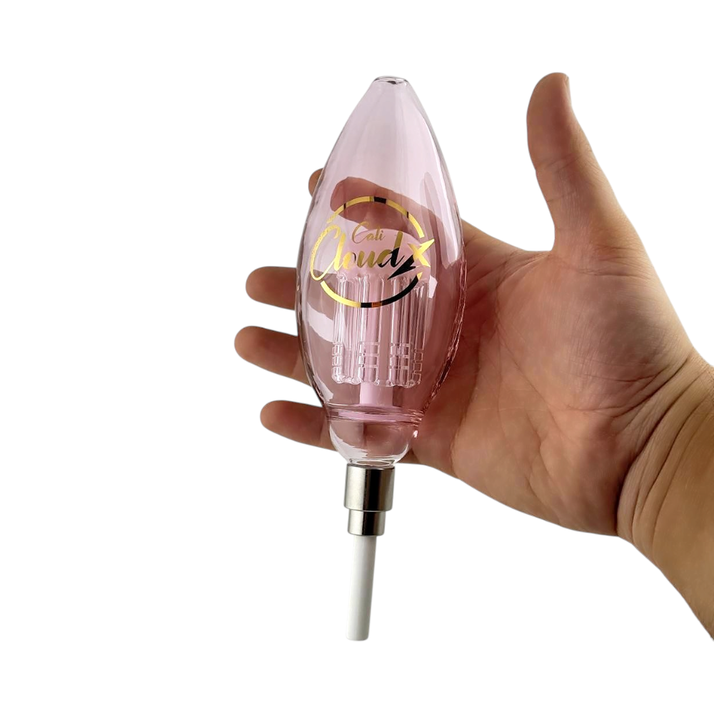Cali Cloud Tide X Color Tube Oval Tree Straw Set Nectar Collector-Pink
