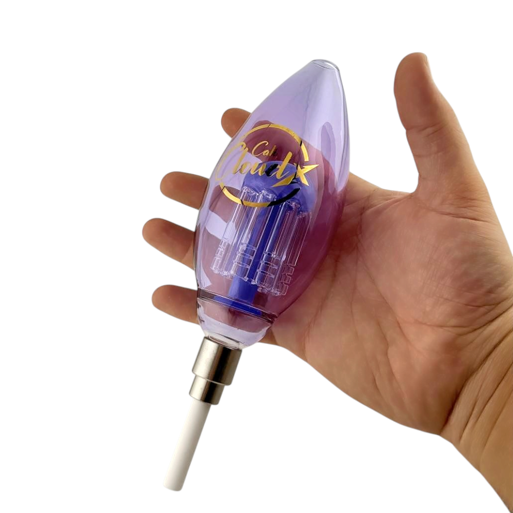 Cali Cloud Tide X Color Tube Oval Tree Straw Set Nectar Collector-Purple