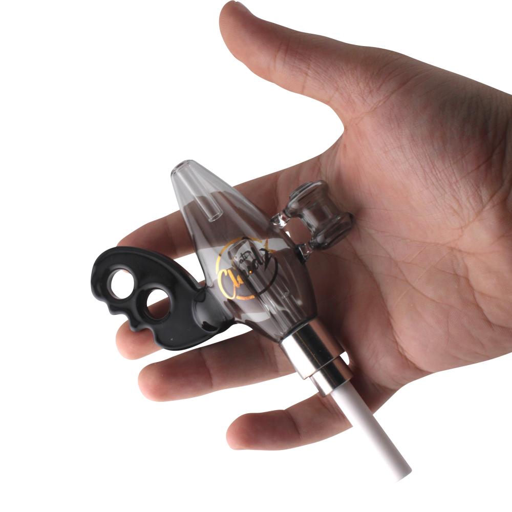 Cali Cloud X Nectar Collector Noisy Cricket Ray Gun Glass Dab Straw-Black