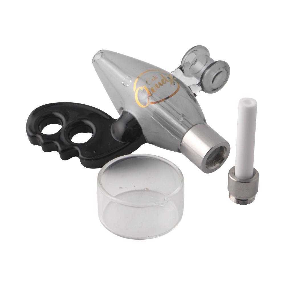 Cali Cloud X Nectar Collector Noisy Cricket Ray Gun Glass Dab Straw-Black