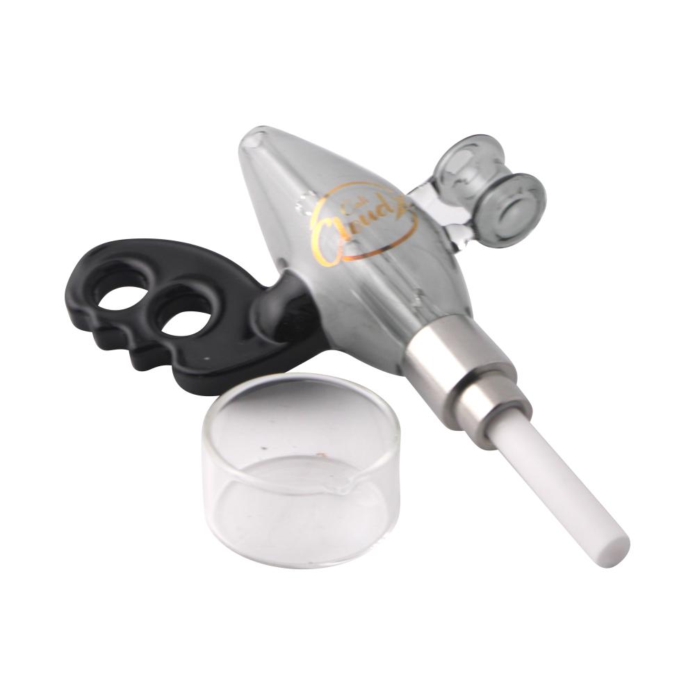 Cali Cloud X Nectar Collector Noisy Cricket Ray Gun Glass Dab Straw-Black