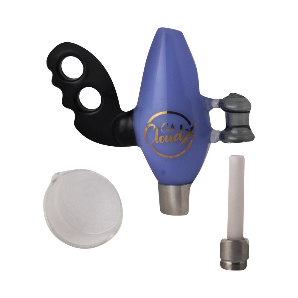 Cali Cloud X Nectar Collector Noisy Cricket Ray Gun Glass Dab Straw-Blue