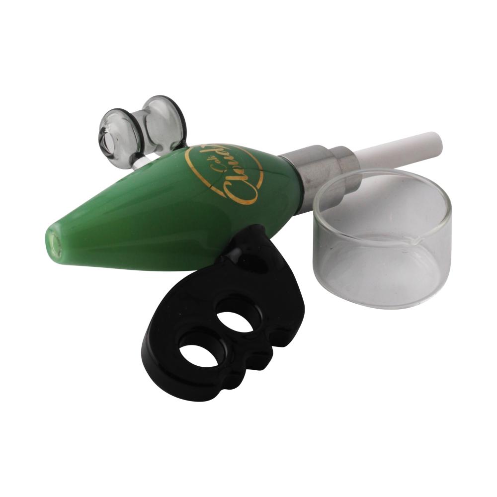 Cali Cloud X Nectar Collector Noisy Cricket Ray Gun Glass Dab Straw-Dark Green
