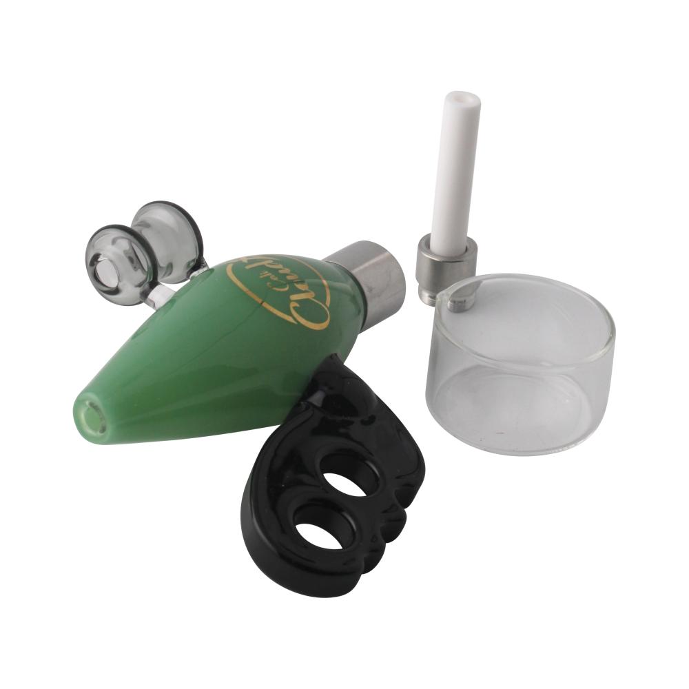 Cali Cloud X Nectar Collector Noisy Cricket Ray Gun Glass Dab Straw-Dark Green