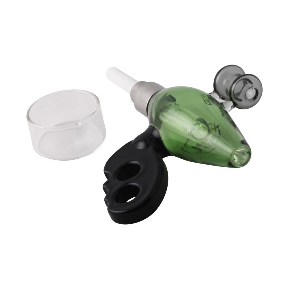 Cali Cloud X Nectar Collector Noisy Cricket Ray Gun Glass Dab Straw-Green