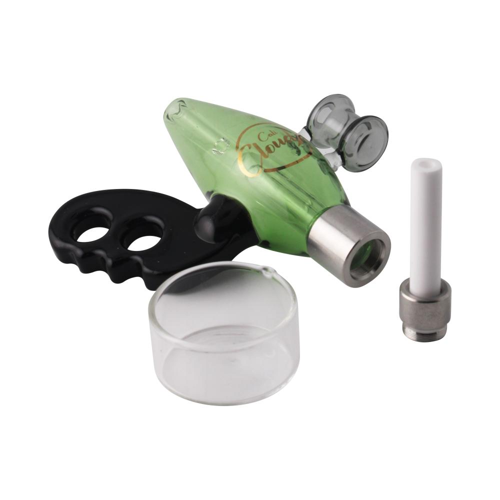 Cali Cloud X Nectar Collector Noisy Cricket Ray Gun Glass Dab Straw-Green