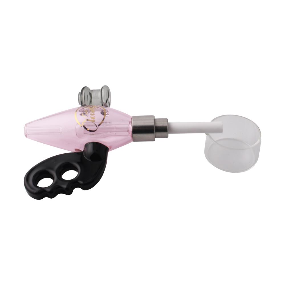 Cali Cloud X Nectar Collector Noisy Cricket Ray Gun Glass Dab Straw-Pink