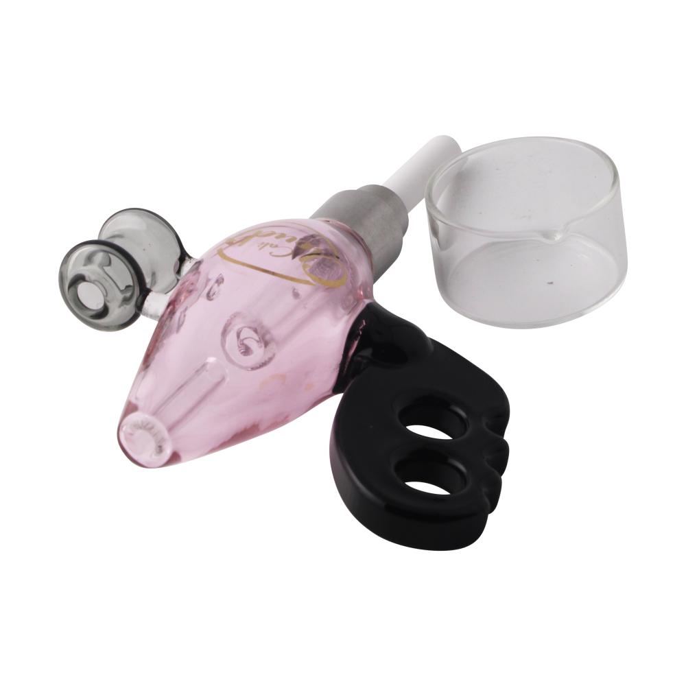 Cali Cloud X Nectar Collector Noisy Cricket Ray Gun Glass Dab Straw-Pink
