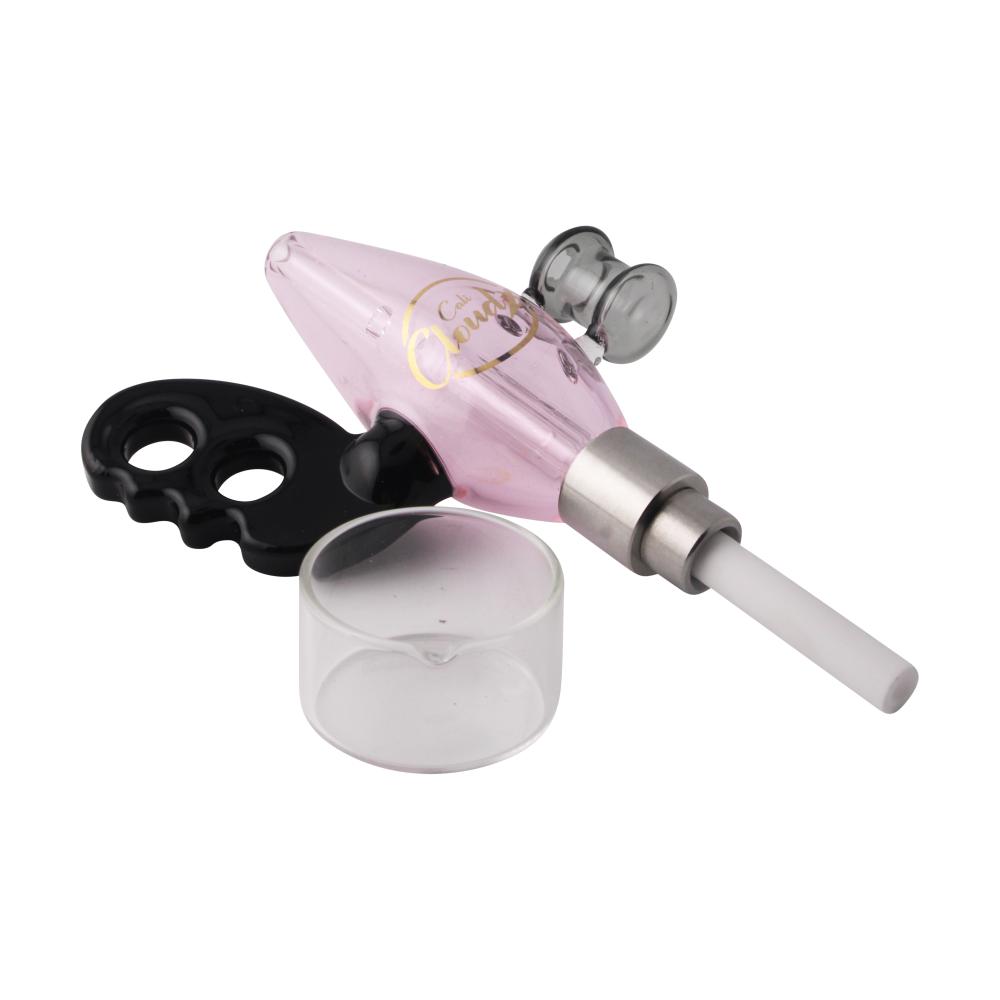 Cali Cloud X Nectar Collector Noisy Cricket Ray Gun Glass Dab Straw-Pink