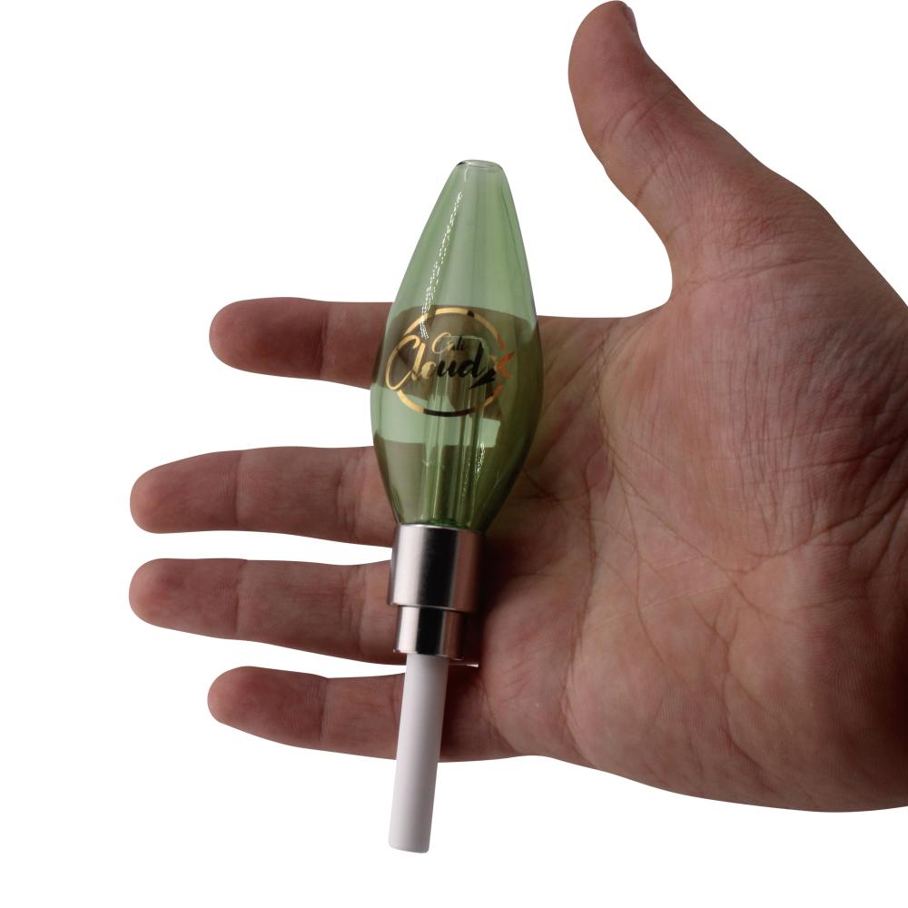 Cali Cloud X Small Glass Nectar Collector-Green