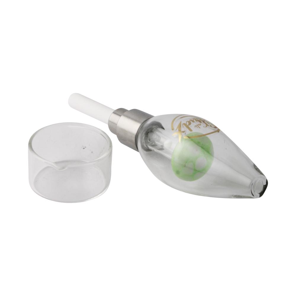 Cali Cloud X Small Glass Nectar Collector-Light Green