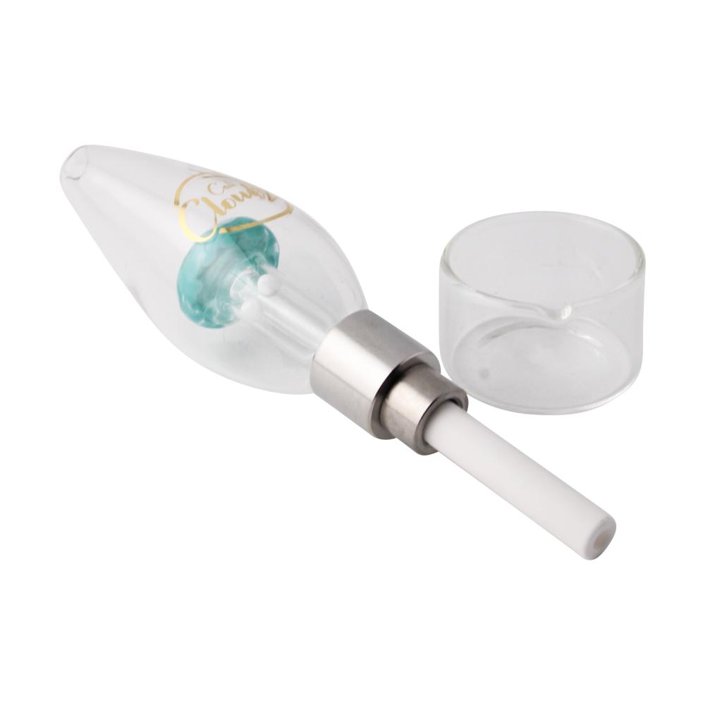 Cali Cloud X Small Glass Nectar Collector-Sky