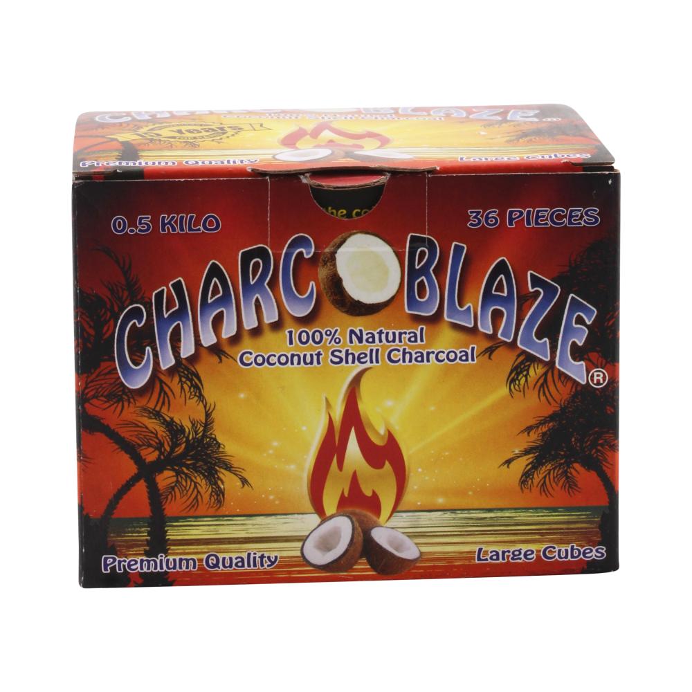 Charcoblaze 100% Natural Coconut Shell Charcoal 0.5kg 36pcs