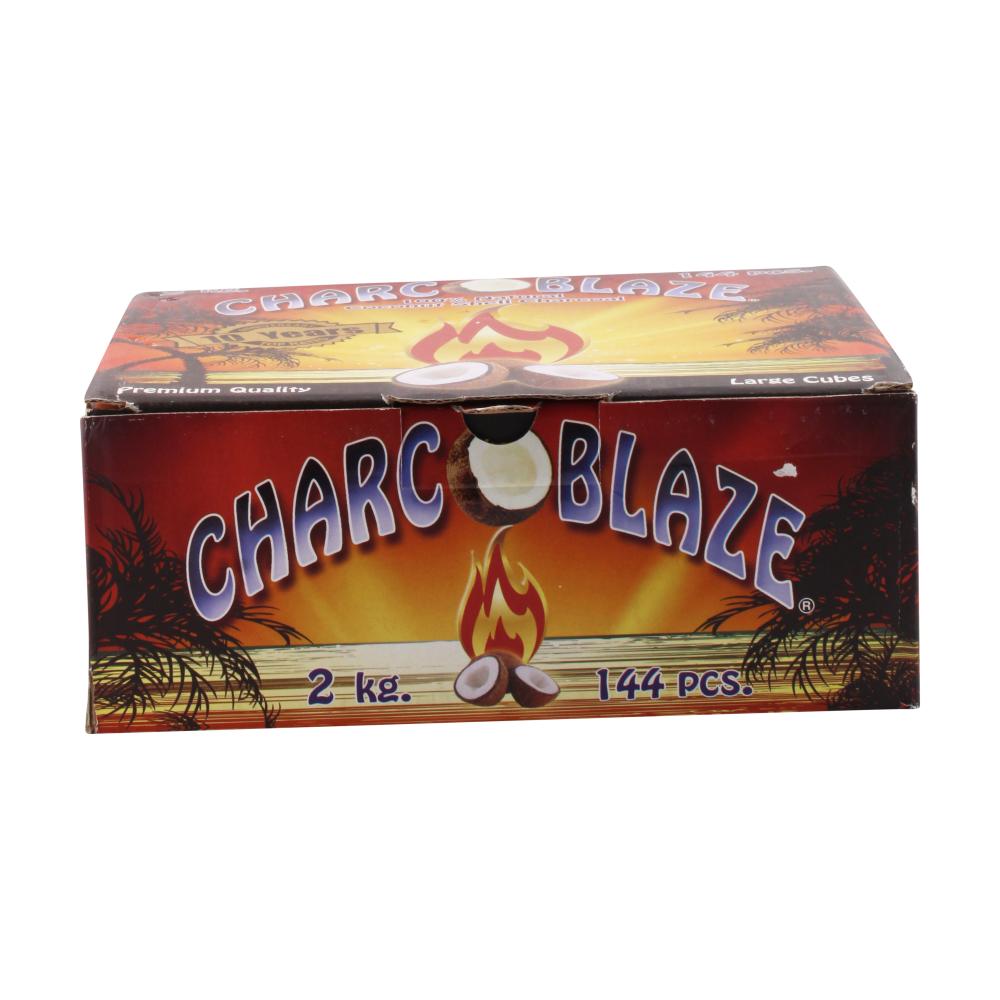 Charcoblaze 100% Natural Coconut Shell Charcoal 2kg 144pcs