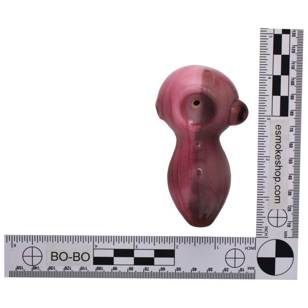 Charoite Glass Hand Pipe-Pink