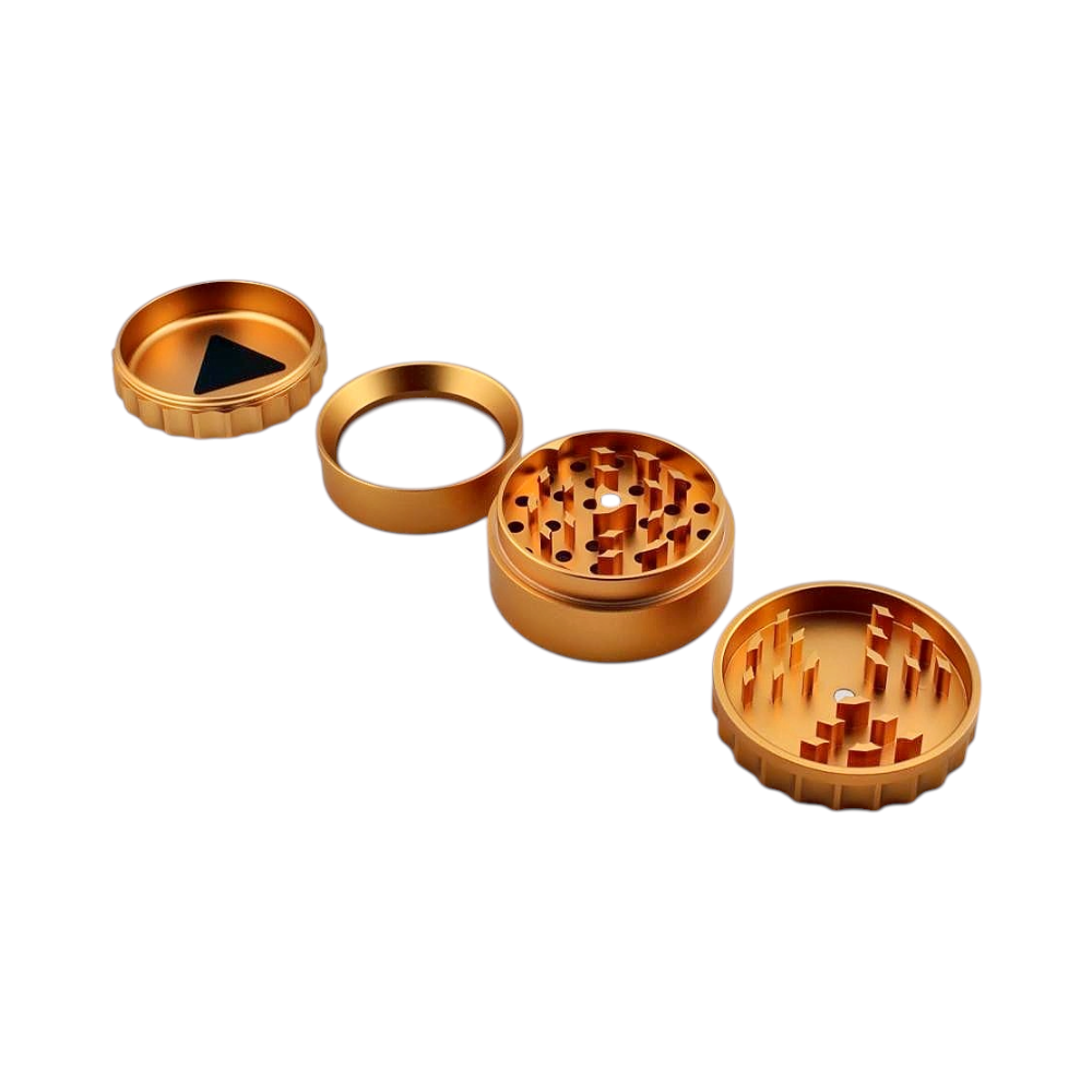 Chromium Crusher CHR Metal Grinder-4 Piece-Gold