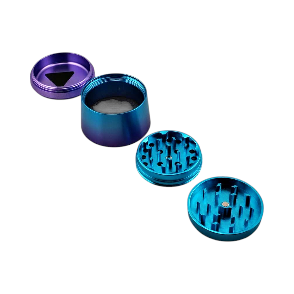 Chromium Crusher Line Metal Grinder-4 Piece-Blue