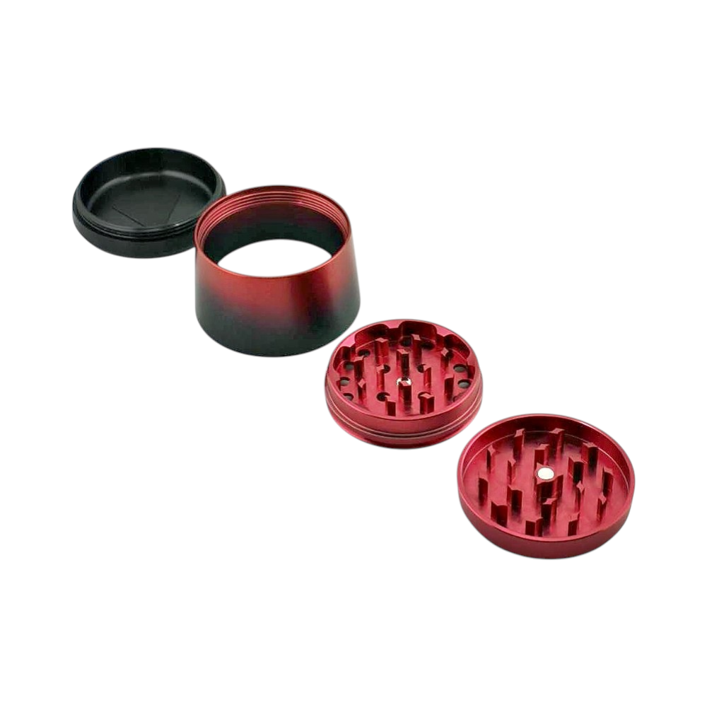 Chromium Crusher Line Metal Grinder-4 Piece-Red