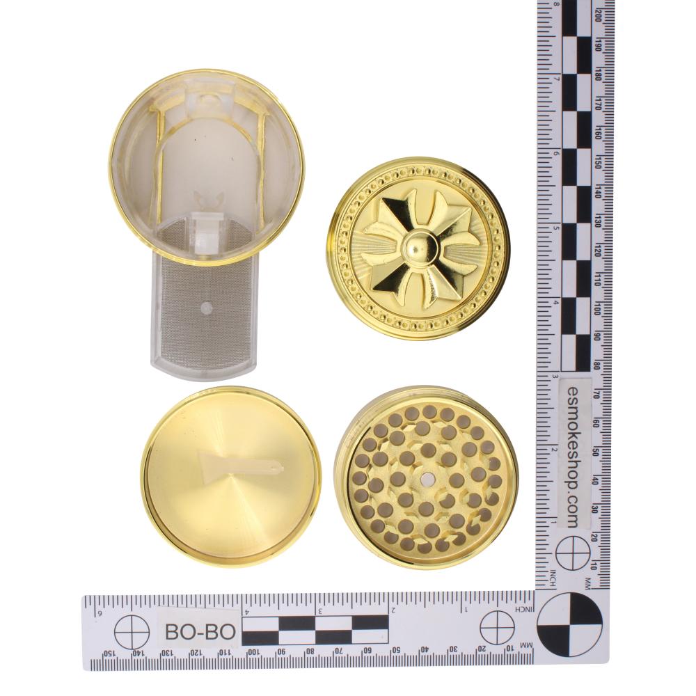 Chromium Crusher Royal Star Metal Grinder-4 Piece-Gold