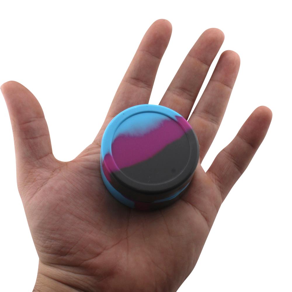 Circle Medium Silicone Container-2 Piece-Blue Mix