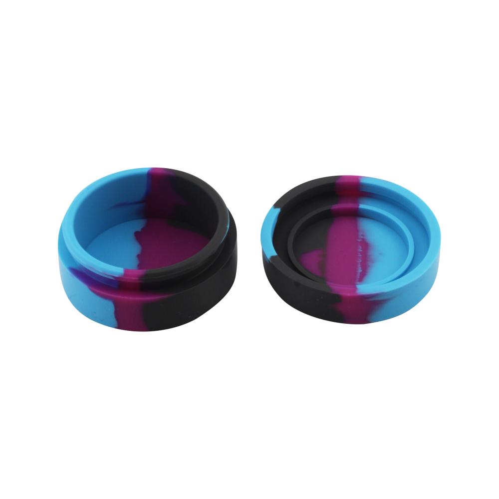 Circle Medium Silicone Container-2 Piece-Blue Mix