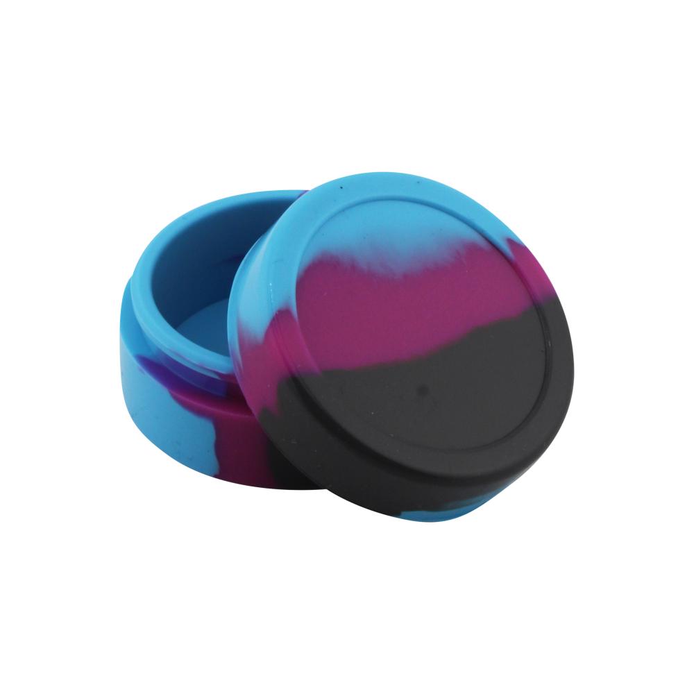 Circle Medium Silicone Container-2 Piece-Blue Mix